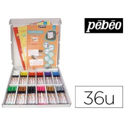 Marqueur gouache pébéo skrib schoolbox 12 coloris...