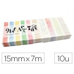 Masking tape oz international art palette crayon 15mmx7m...