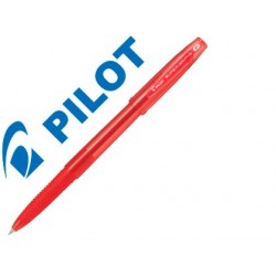 Stylo-bille pilot super grip g cap pointe fine coloris rouge