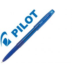Stylo-bille pilot super grip g cap pointe fine coloris bleu