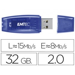 Clé usb emtec 2.0 c410 32go vitesse lecture 15mb/s...