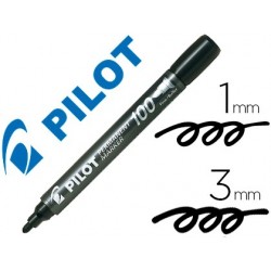 Marqueur pilot 100 permanent pointe ogive fine 4.5mm tous...