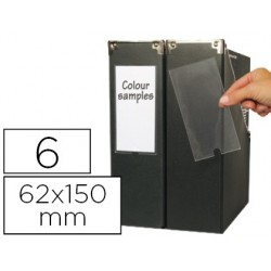 Porte-étiquettes tarifold 3l adhésif 62x150mm + bristols...