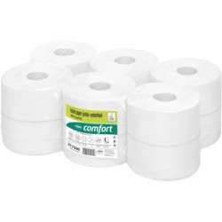 Papier hygiénique jumbo 180m center feed ouate blanche...