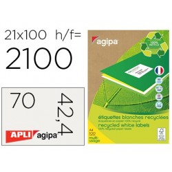 Étiquette adhésive apli agipa multi-usage 70x42.4mm...