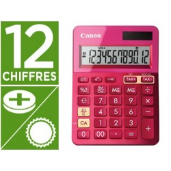 Calculatrice canon ls-123k 12 chiffres couleur rose