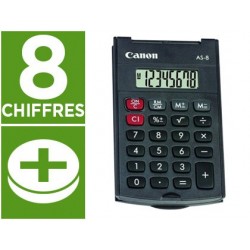 Calculatrice canon poche as-8 8 chiffres couvercle...