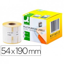 Étiquette adhésive q-connect 59x190mm compatible dymo...