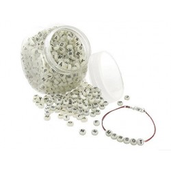 Perle plastique lettres phosphorescentes bocal 1200 unités