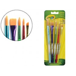 Pinceau crayola poils solides durables formes assorties...