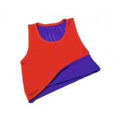 Maillot sport réversible 2 coloris rouge violet